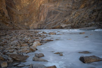 Scenic view of rock formations