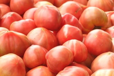 Full frame shot of tomatoes at market stall