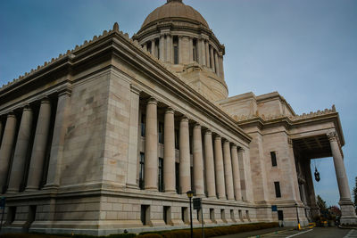 Low angle view of historical building against sky