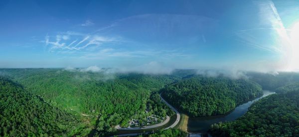 Panoramic view of landscape against sky