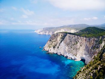 Panoramic view of sea against sky