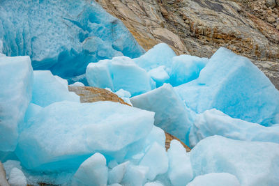 Water flowing through rocks