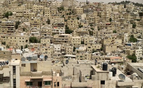 High angle view of cityscape