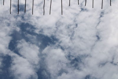 Low angle view of clouds in sky