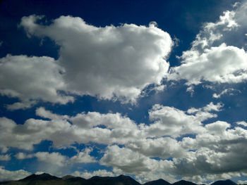 Low angle view of cloudy sky