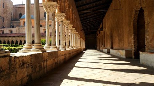 Corridor of historic building