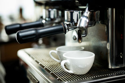 Close-up of coffee cups