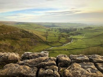 Scenic view of landscape against sky