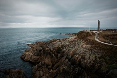 View of calm sea against the sky