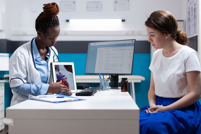 Doctor working at clinic