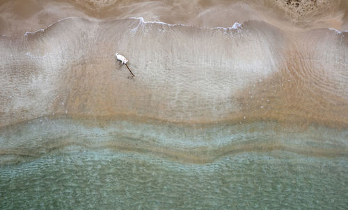 High angle view of airplane