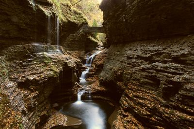 Rock formations in spring valley