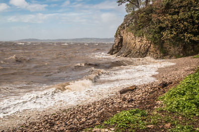 Scenic view of sea against sky