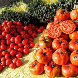 Full frame of food in market