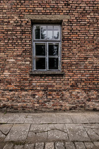 Window on brick wall