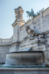 Low angle view of statue
