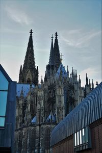 Low angle view of church against sky