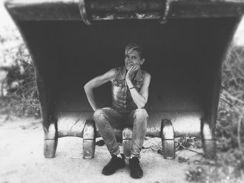 Close-up of built structure