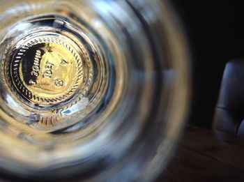 Close-up of object on wall