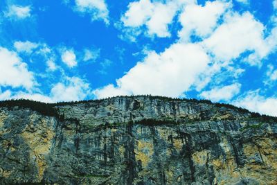 Low angle view of cloudy sky