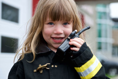 Portrait of smiling girl