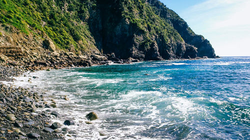 Scenic view of sea against sky