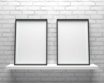 White wall with windows