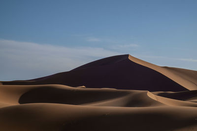 Scenic view of desert against sky