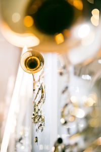 Close-up of trumpet