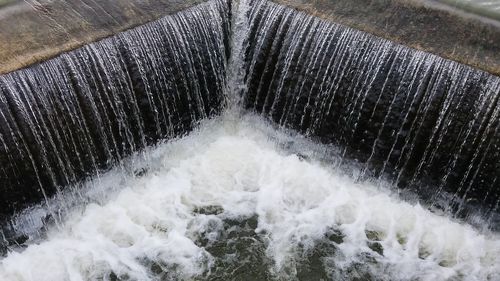 High angle view of water