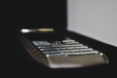 Close-up of laptop on table