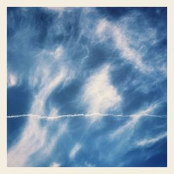 Low angle view of cloudy sky