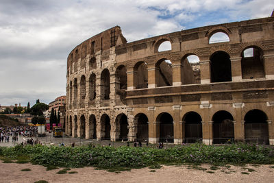 View of historical building against cloudy sky