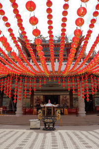 People sitting in temple