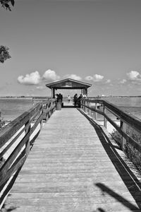 Pier on sea