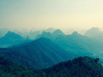 Scenic view of mountains