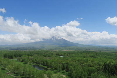 Scenic view of landscape against sky