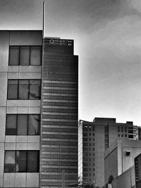 Low angle view of modern building against sky