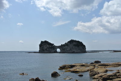 Scenic view of sea against sky