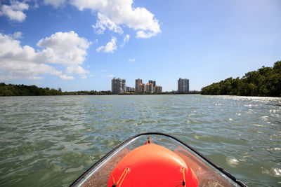 Scenic view of river against sky