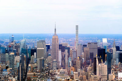 Aerial view of buildings in city