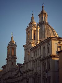 The church of sant'agnese in agone in the center of piazza navona square, rome, italy.