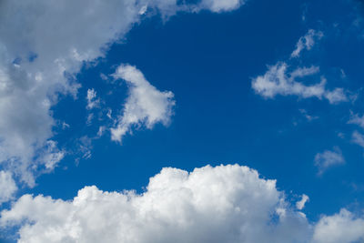 Low angle view of clouds in sky