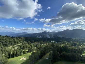 Panoramic view of landscape against sky