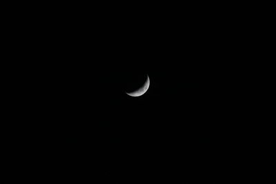 Scenic view of moon against sky at night