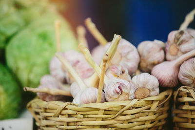 Garlic at farmers' market