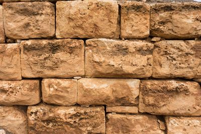 Close-up of stone wall