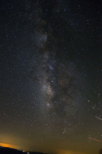 Low angle view of star field