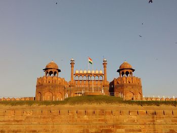 View of historical building against clear sky