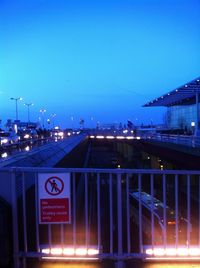 View of illuminated city at night